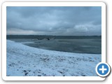 Winter Snow on the fore shore